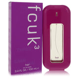 Fcuk 3 by French Connection Eau De Toilette Spray 3.4 oz (Women) - Caressed Parfum