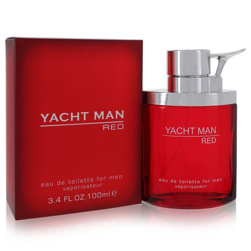 Yacht Man Red by Myrurgia Eau De Toilette Spray 3.4 oz (Men) - Caressed Parfum