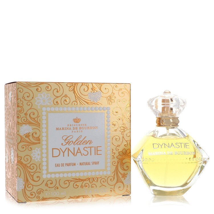 Golden Dynastie by Marina De Bourbon Eau De Parfum Spray 3.4 oz (Women) - Caressed Parfum