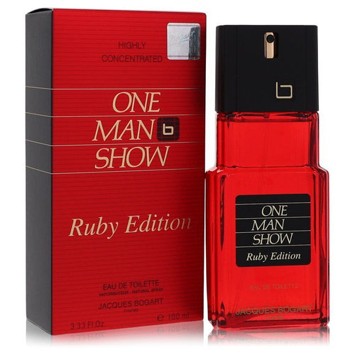 One Man Show Ruby by Jacques Bogart Eau De Toilette Spray 3.3 oz (Men) - Caressed Parfum