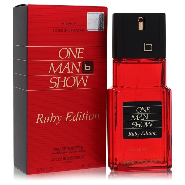 One Man Show Ruby by Jacques Bogart Eau De Toilette Spray 3.3 oz (Men) - Caressed Parfum