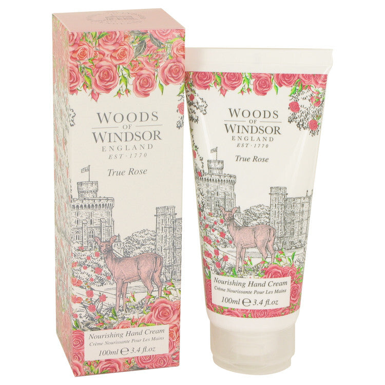 True Rose by Woods of Windsor Hand Cream 3.4 oz (Women) - Caressed Parfum