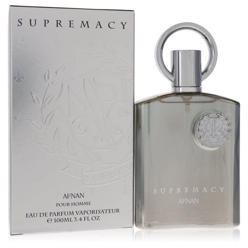 Supremacy Silver by Afnan Eau De Parfum Spray 3.4 oz (Men) - Caressed Parfum