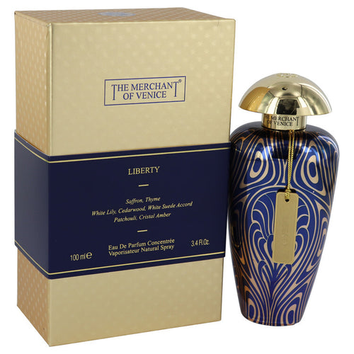 Liberty by The Merchant of Venice Eau De Parfum Concentree Spray (Unisex) 3.4 oz (Women) - Caressed Parfum