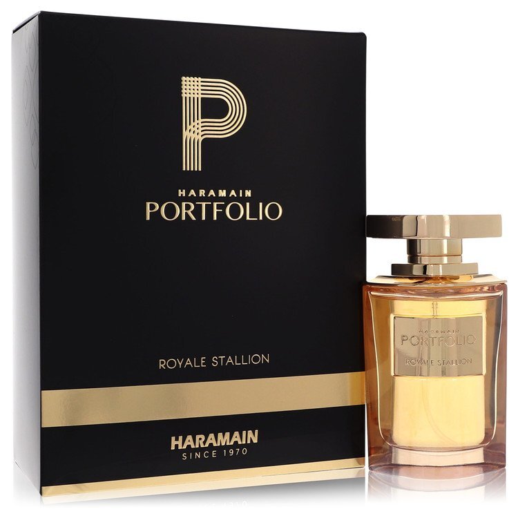 Al Haramain Portfolio Royale Stallion by Al Haramain Eau De Parfum Spray 2.5 oz (Men) - Caressed Parfum