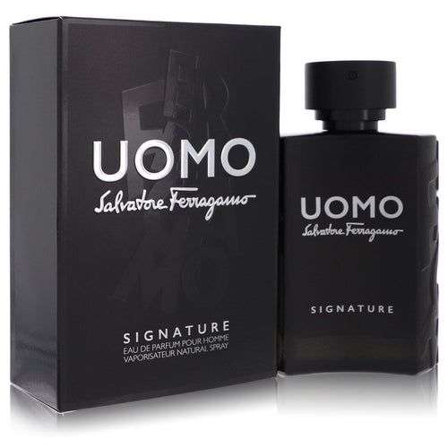 Salvatore Ferragamo Uomo Signature by Salvatore Ferragamo Eau De Parfum Spray 3.4 oz (Men) - Caressed Parfum