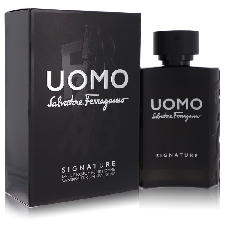 Salvatore Ferragamo Uomo Signature by Salvatore Ferragamo Eau De Parfum Spray 3.4 oz (Men) - Caressed Parfum