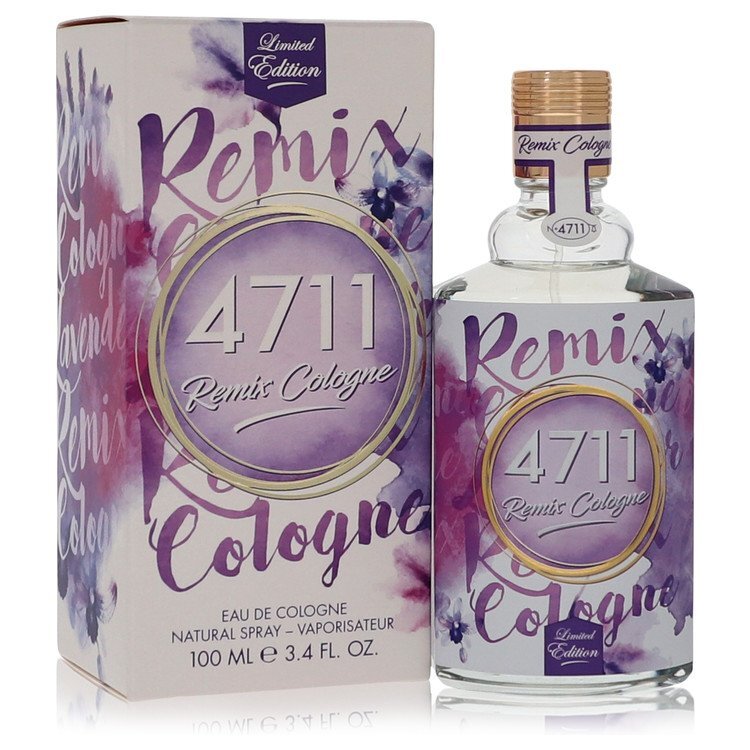 4711 Remix Lavender by 4711 Eau De Cologne Spray (Unisex) 3.4 oz (Men) - Caressed Parfum