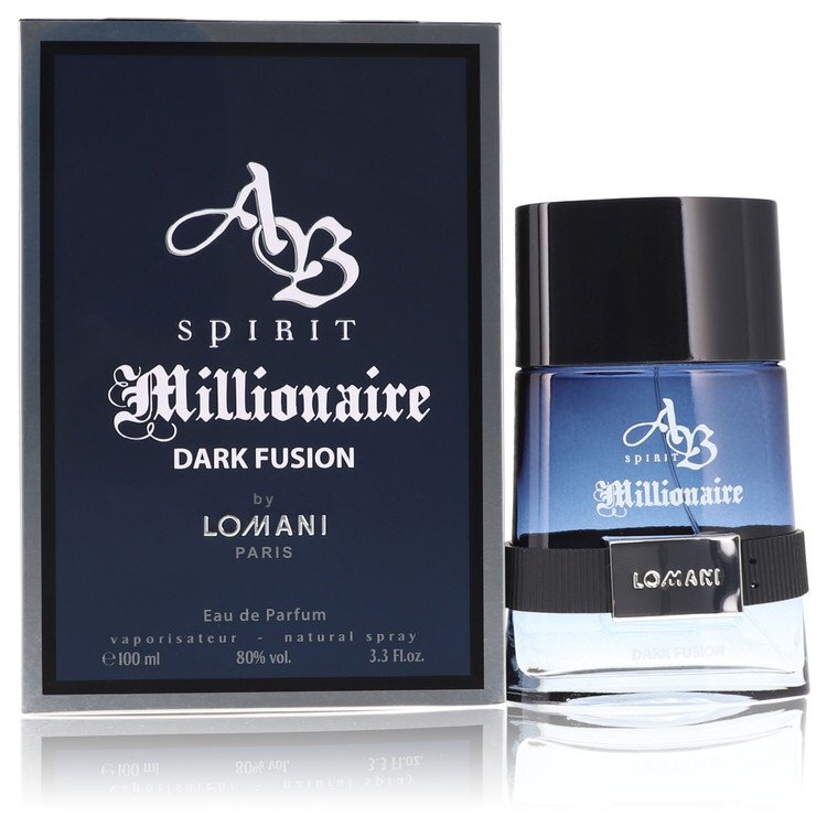 Spirit Millionaire Dark Fusion by Lomani Eau De Parfum Spray 3.3 oz (Men) - Caressed Parfum