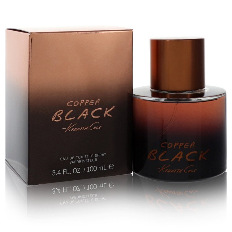 Kenneth Cole Copper Black by Kenneth Cole Eau De Toilette Spray 3.4 oz (Men) - Caressed Parfum