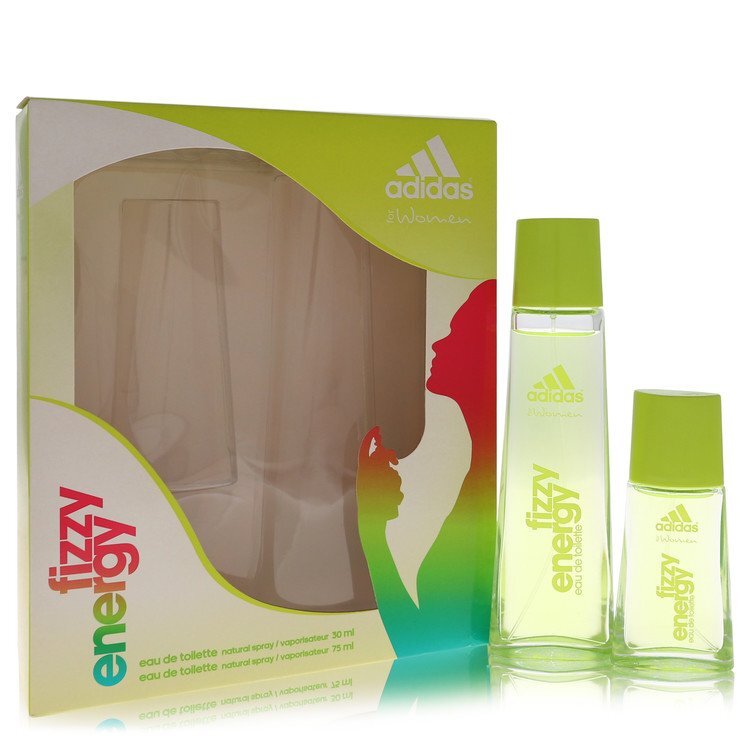 Adidas Fizzy Energy by Adidas Gift Set -- 2.5 oz Eau De Toilette Spray + 1 oz Eau De Toilette Spray (Women) - Caressed Parfum