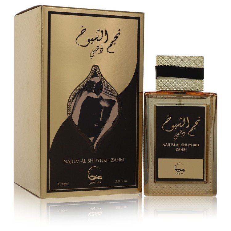Najum Al Shuyukh Zahbi by Khususi Eau De Parfum Spray 3 oz (Men) - Caressed Parfum