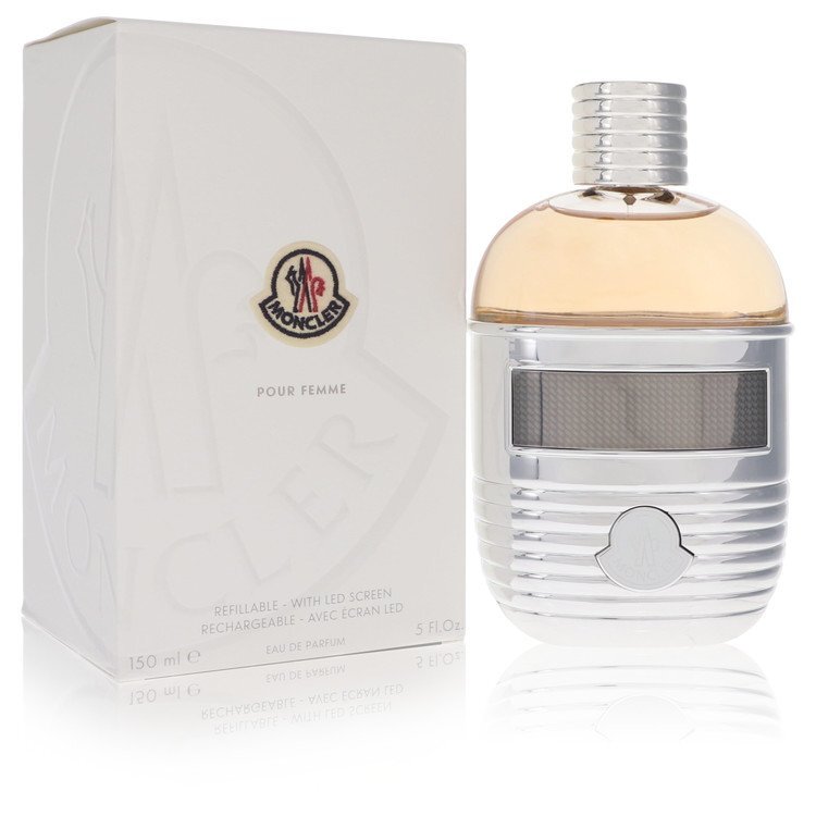 Moncler by Moncler Eau De Parfum Spray (Refillable + LED Screen) 5 oz (Women) - Caressed Parfum