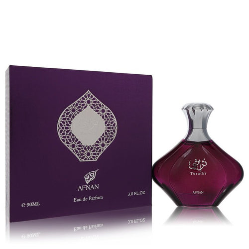 Afnan Turathi Purple by Afnan Eau De Parfum Spray 3 oz (Women) - Caressed Parfum