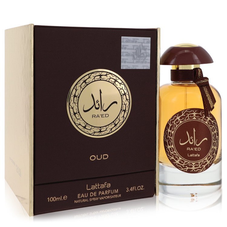 Raed Oud by Lattafa Eau De Parfum Spray (Unisex) 3.4 oz (Women) - Caressed Parfum