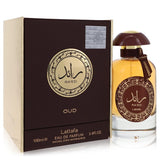 Raed Oud by Lattafa Eau De Parfum Spray (Unisex) 3.4 oz (Women) - Caressed Parfum