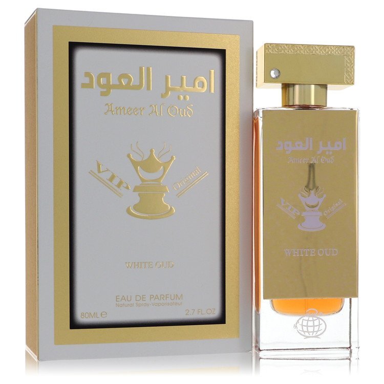 Ameer Al Oud Vip Original White Oud by Fragrance World Eau De Parfum Spray (Unisex) 2.7 oz (Men) - Caressed Parfum