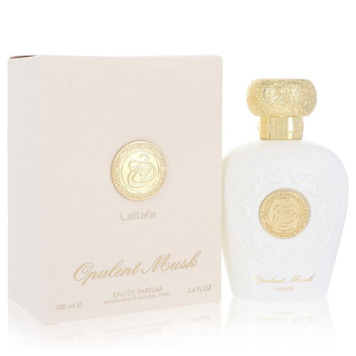 Lattafa Opulent Musk by Lattafa Eau De Parfum Spray (Unisex) 3.4 oz (Women) - Caressed Parfum