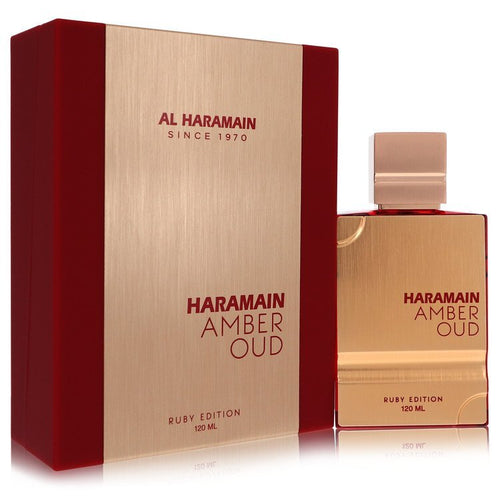 Al Haramain Amber Oud Ruby by Al Haramain Eau De Parfum Spray (Unisex) 4 oz (Women) - Caressed Parfum