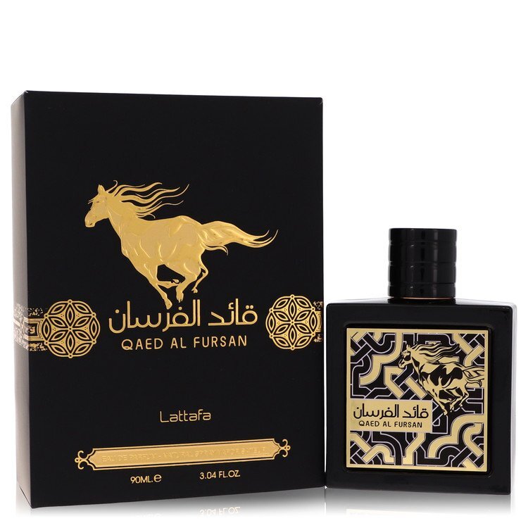 Lattafa Qaed Al Fursan by Lattafa Eau De Parfum Spray 3 oz (Men) - Caressed Parfum