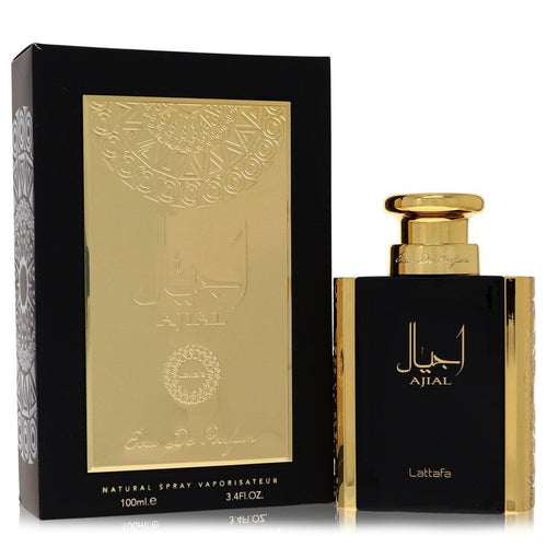 Lattafa Ajial by Lattafa Eau De Parfum Spray 3.4 oz (Men) - Caressed Parfum