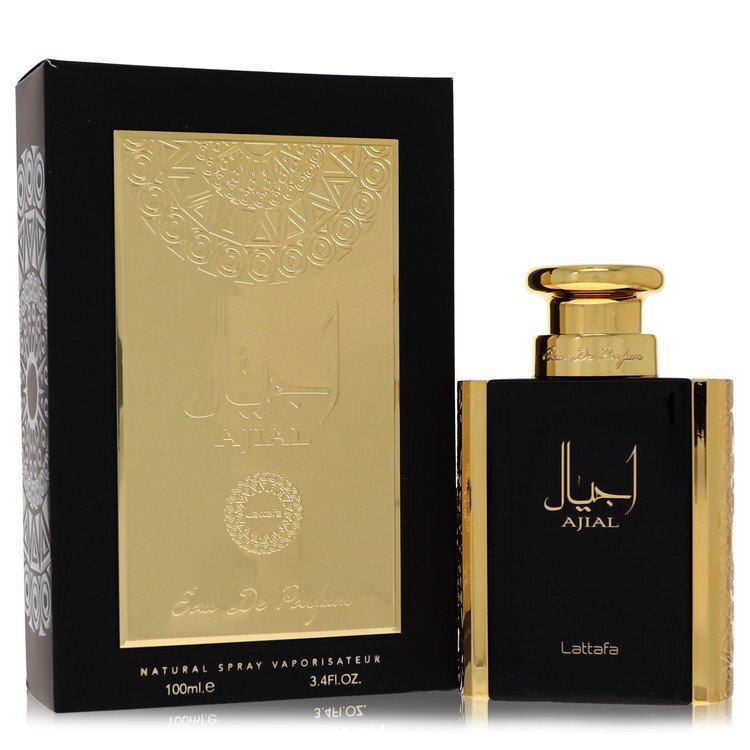 Lattafa Ajial by Lattafa Eau De Parfum Spray 3.4 oz (Men) - Caressed Parfum