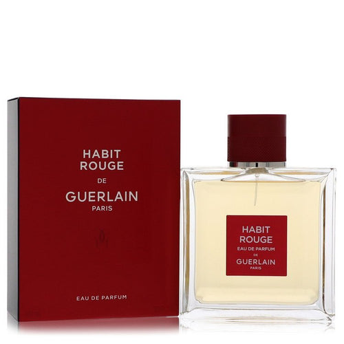 Habit Rouge by Guerlain Eau De Parfum Spray 3.4 oz (Men) - Caressed Parfum