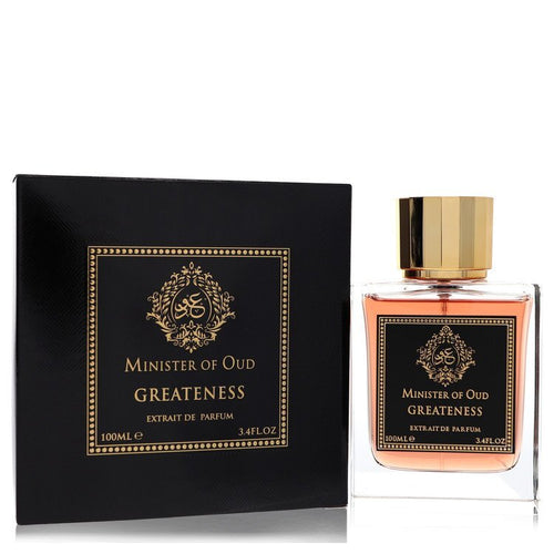 Minister of Oud Greatness by Fragrance World Extrait de Parfum Spray 3.4 oz (Men) - Caressed Parfum