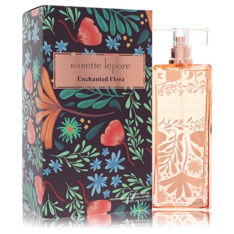 Nanette Lepore Enchanted Flora by Nanette Lepore Eau De Parfum Spray 3.4 oz (Women) - Caressed Parfum