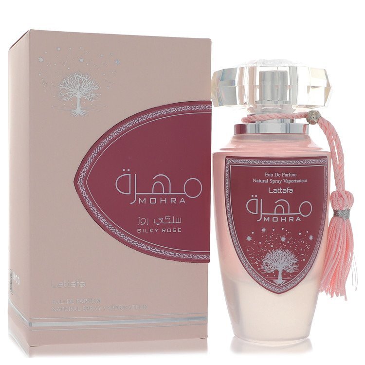Lattafa Mohra Silky Rose by Lattafa Eau De Parfum Spray 3.4 oz (Women) - Caressed Parfum