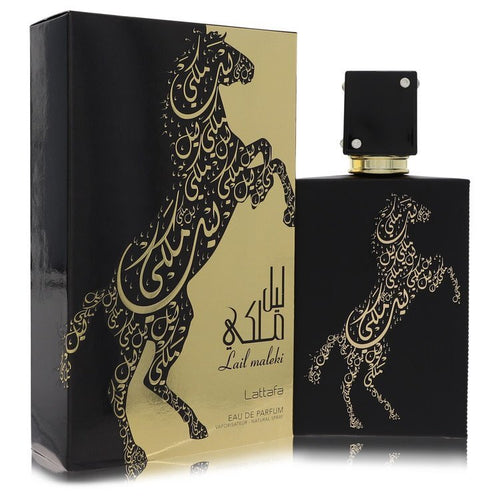Lattafa Lail Maleki by Lattafa Eau De Parfum Spray (Unisex) 3.4 oz (Men) - Caressed Parfum