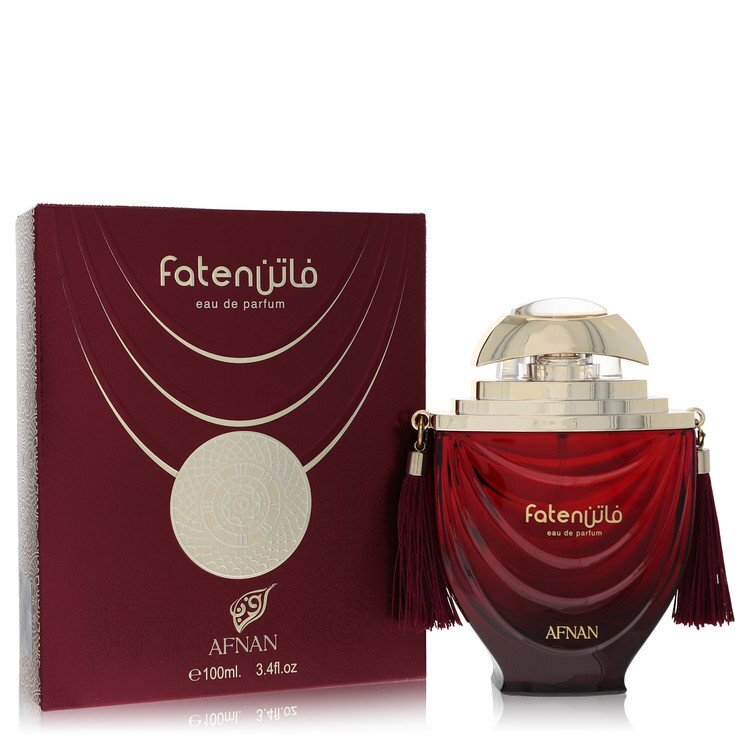 Afnan Faten Maroon by Afnan Eau De Parfum Spray (Unisex) 3.4 oz (Women) - Caressed Parfum
