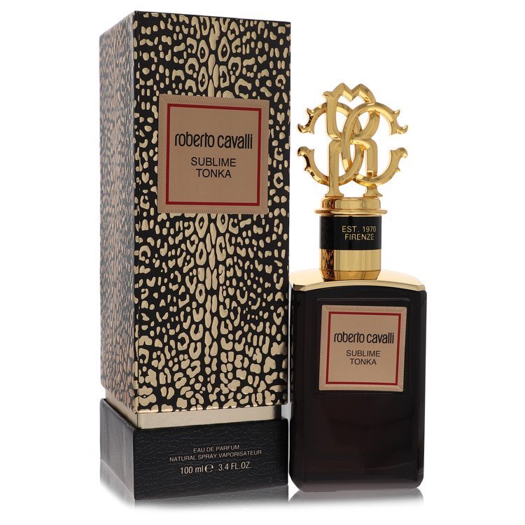 Roberto Cavalli Gold Sublime Tonka by Roberto Cavalli Eau De Parfum Spray (Unisex) 3.4 oz (Men) - Caressed Parfum