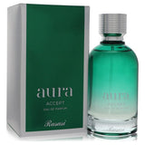 Rasasi Aura Accept by Rasasi Eau De Parfum Spray (Unisex) 3.3 oz (Women) - Caressed Parfum