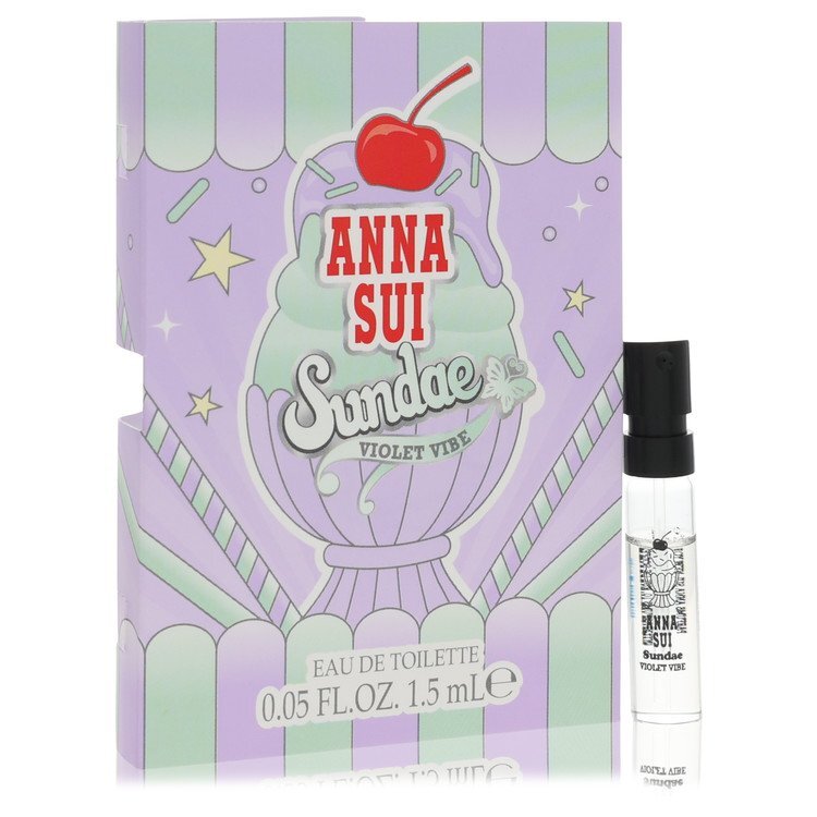 Anna Sui Sundae Violet Vibe by Anna Sui Vial (sample) .05 oz (Women) - Caressed Parfum