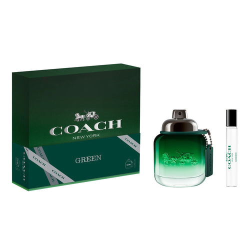 Coach green 2 pcs set for men: 2 oz eau de toilette spray + 0.25 eau de toilette spray - Caressed Parfum