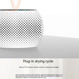 Household Mini Dehumidifier Built-in Ptc Ceramic Heater No Heat Charging Smart Silent Home Air Dryer Sky Blue EU Plug - Caressed Parfum