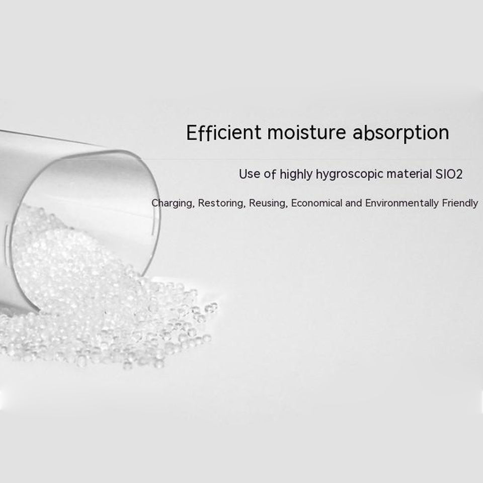 Household Mini Dehumidifier Built-in Ptc Ceramic Heater No Heat Charging Smart Silent Home Air Dryer Sky Blue EU Plug - Caressed Parfum