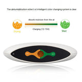 Household Mini Dehumidifier Built-in Ptc Ceramic Heater No Heat Charging Smart Silent Home Air Dryer Sky Blue EU Plug - Caressed Parfum