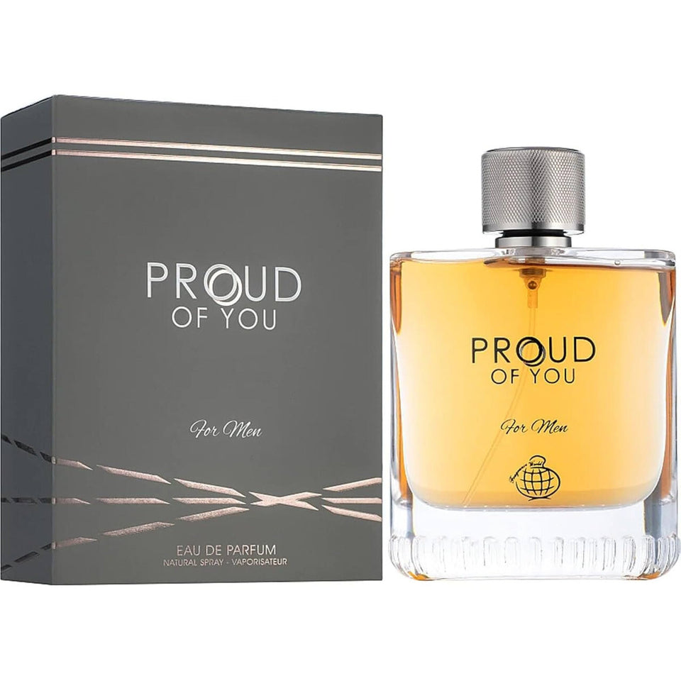 FRAGRANCE WORLD PROUD OF YOU 3.4 EAU DE PARFUM SPRAY FOR MEN - Caressed Parfum