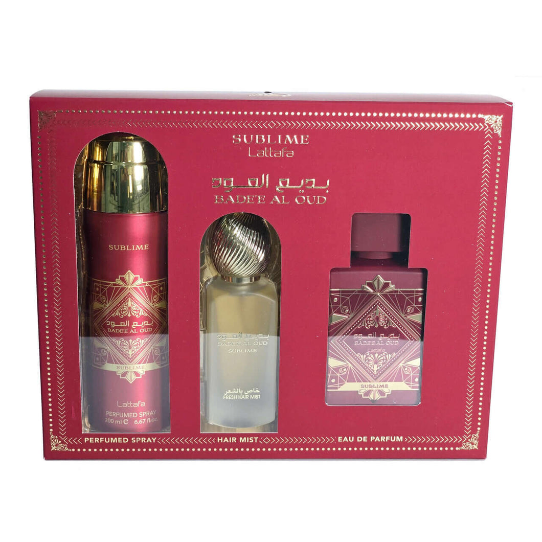 Lattafa bade'e al oud sublime set - Caressed Parfum