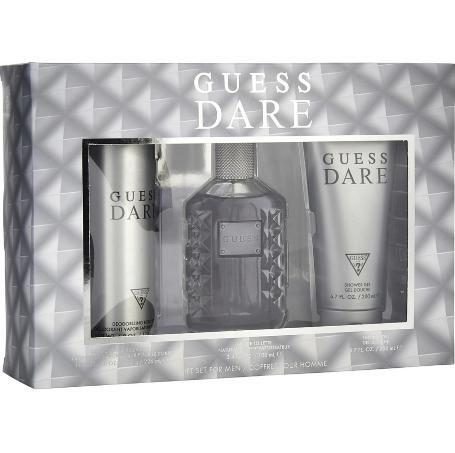 Guess Dare 3 Piece Gift Set - Caressed Parfum