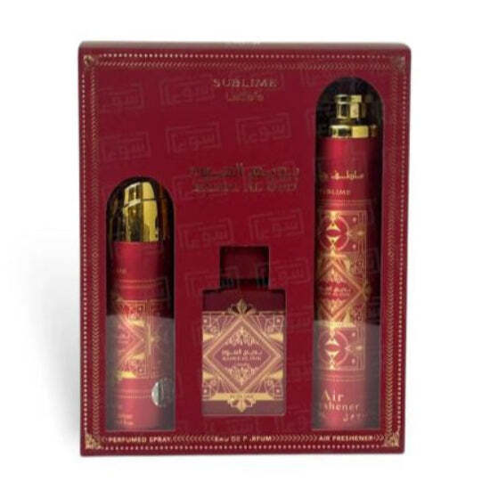 Lattafa Badee Al Oud Sublime 3 Piece Gift Set - Caressed Parfum