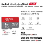 Capacity: 16GB - SanDisk Micro SD Memory Card 100% Original C10 U1 U3 4K HD Trans Flash Cards for Camera GoPro DJI Nintendo Switch MicroSDXC Card - Caressed Parfum