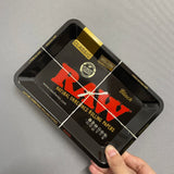 Color: GRAY - RAW Classic Rolling Tray Multi Designs Available - Caressed Parfum