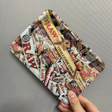 Color: GRAY - RAW Classic Rolling Tray Multi Designs Available - Caressed Parfum