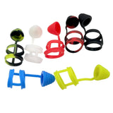 Color: Pink - 810 Silicone Rubber Band Fat Bubble Glass Ring Dust Cap Covers for 810 Drip Mouthpiece - Caressed Parfum