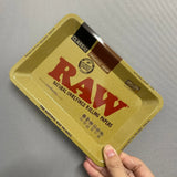 Color: GRAY - RAW Classic Rolling Tray Multi Designs Available - Caressed Parfum