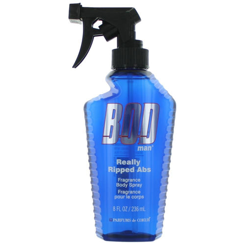 Bod Man Really Ripped Abs by Parfums De Coeur, 8 oz Frgrance Body Spray for Men - Caressed Parfum