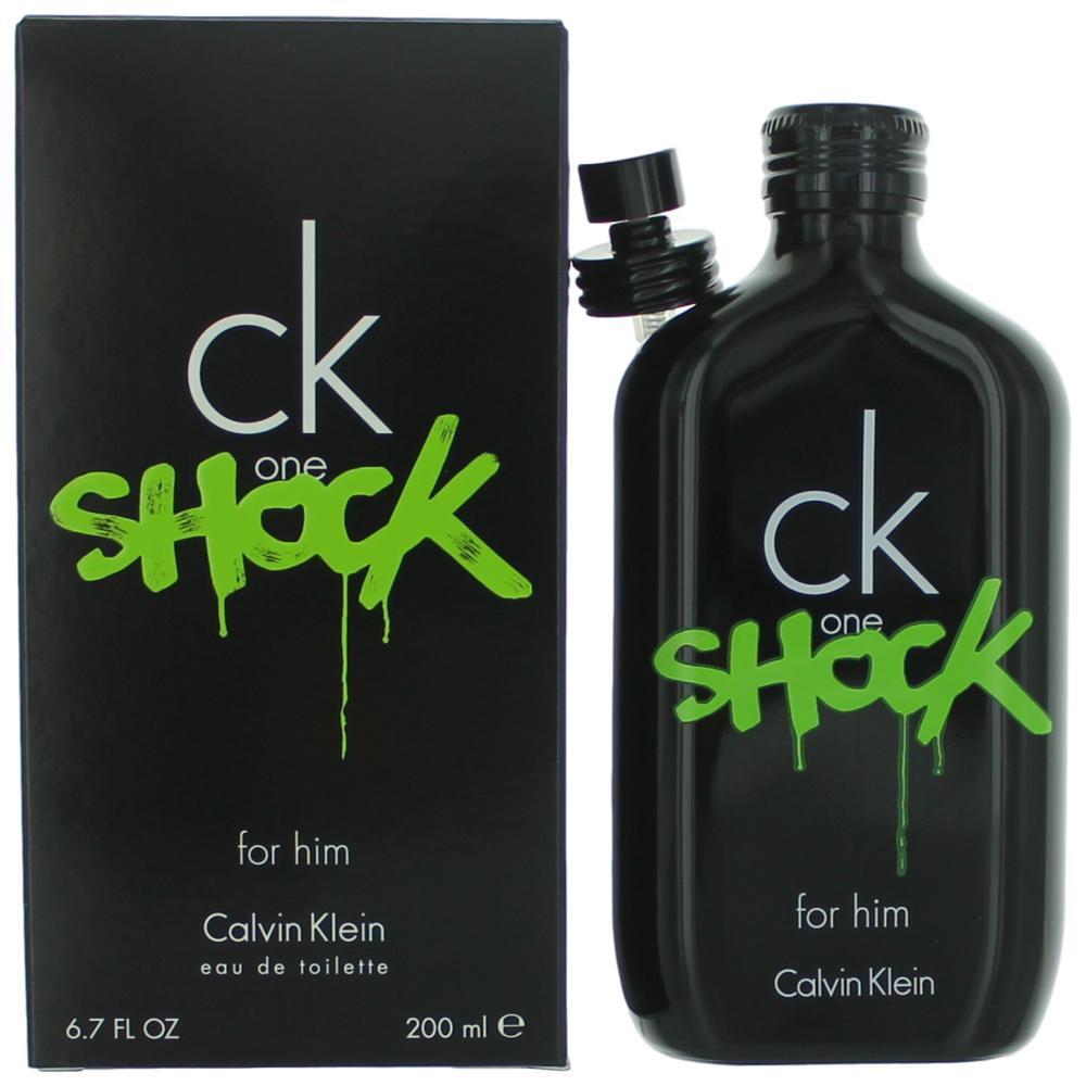 CK One Shock by Calvin Klein, 6.7 oz Eau De Toilette Spray for Men - Caressed Parfum